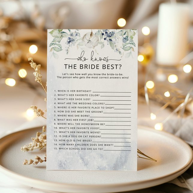 Papier Winter Qui connaît la mariée meilleur jeu (Créateur téléchargé)