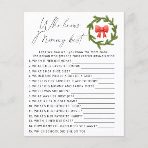 Papier Winter Qui connaît maman mieux