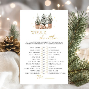 Papier Winter Russe Baby shower Voudrait-Elle Plutôt Joue