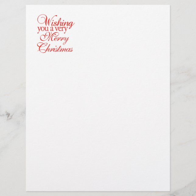 Papier Wishing you a very merry christmas ! (Devant)