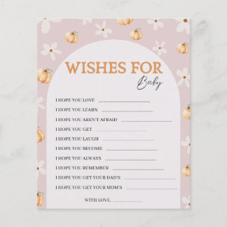 Papier Wives for Baby Fall Baby shower Game Card