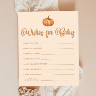 Papier Wives for Baby Fall Citrouille Baby shower Jeu