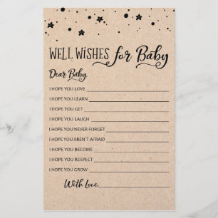 Papier Wives for Baby Game Baby shower Party jeu