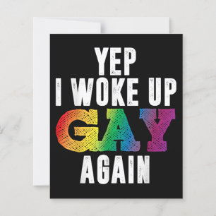 Papier Woo Up Gay - Fierté Rainbow Queer Gay CSD Party LG