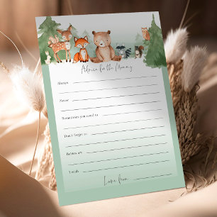 Papier Woodland Baby Shower Advice for the Mom-To-Be