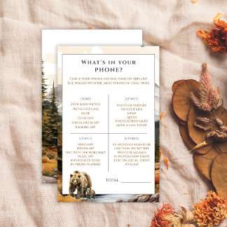 Papier Woodland rustique Ce qui se trouve dans votre Baby