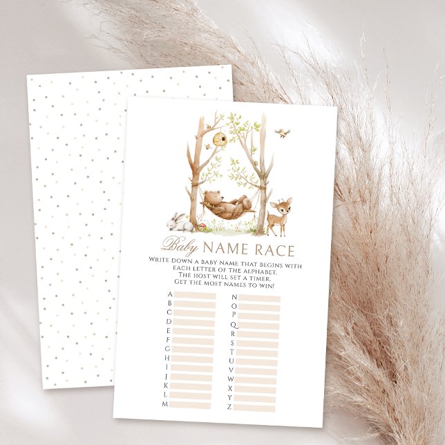 Papier Woodland thème Forêt animaux baby showers jeux (Créateur téléchargé)