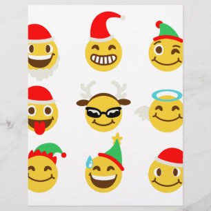 Papier xmas émoji joyeux