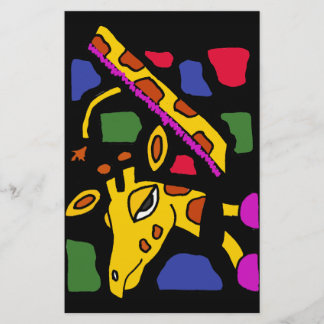 Papier XX- Giraffe Art Abstrait
