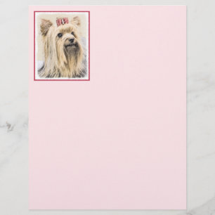 Papier Yorkshire Terrier Peinture - Cute Original Chien A