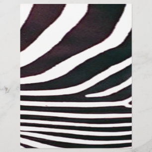 Papier Zebra Black and White Stripes Imprimer