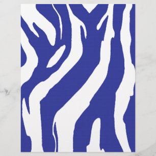 Papier Zèbre Bleu