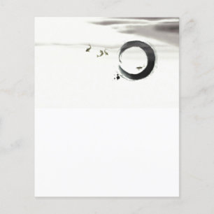 Papier Zen Circle Enso Koi Brush Peinture Art