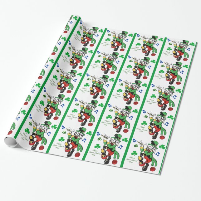 Papier zum St. Patrick's Day Geschenkpapier (Ungerollt)