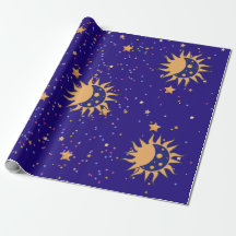 Papier zum Umschlag von Sonne und Mond