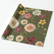 Papier zur Umhüllung von rustikalen Wildblumen im 