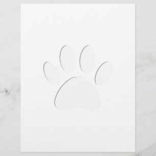 Papierausschnitt Dog-Druck