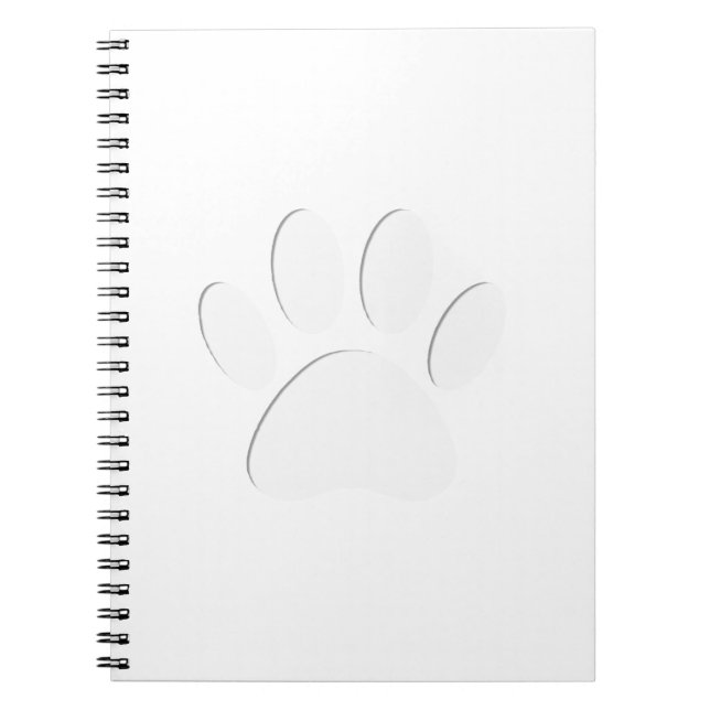 Papierausschnitt Dog-Druck Notizblock (Vorderseite)