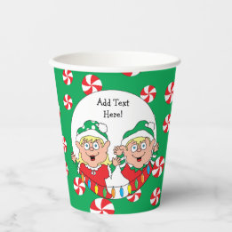 Papierbecher "Happy Elves" 0,24 l