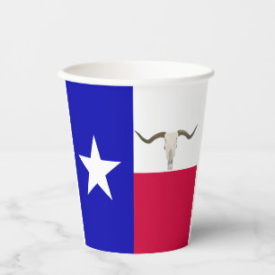 Papierbecher mit Texas-Flagge