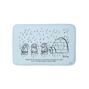 Papierbeschwerer Badematte