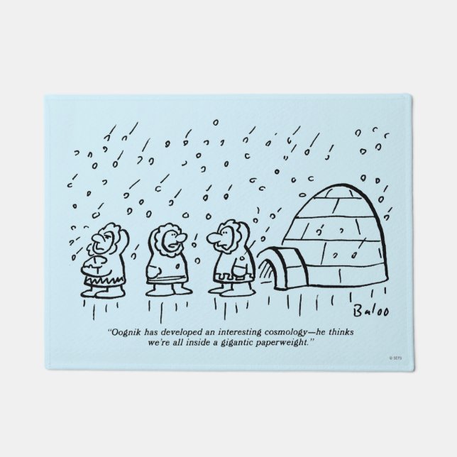 Papierbeschwerer Fußmatte (Vorderseite)