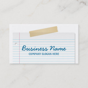 Papierbetriebskarte Visitenkarte