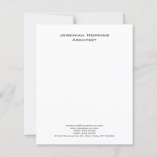Papierblatt für Unternehmen mit Minimalistischer S