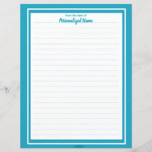 Papierblatt mit blauen Doppellinien
