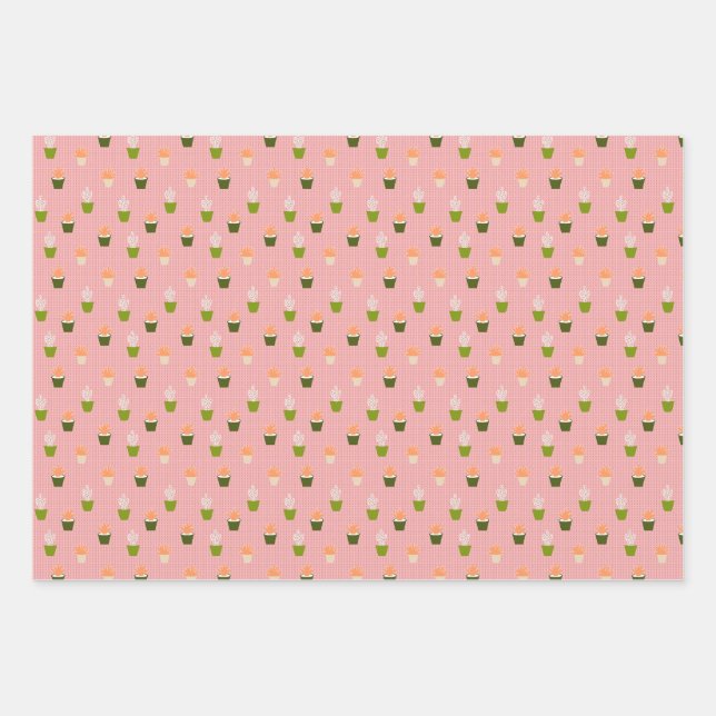 Papierblätter für gepolsterte Pflanze Geschenkpapier Set (Vorderseite 3)