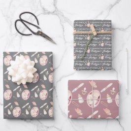 Papierblätter für Schwangerschaftsabbrüche Geschenkpapier Set