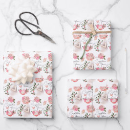 Papierblätter für Schwangerschaftsabbrüche Geschenkpapier Set