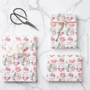 Papierblätter für Schwangerschaftsabbrüche Geschenkpapier Set