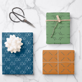 Papierblätter für wissenschaftliche Zwecke Geschenkpapier Set