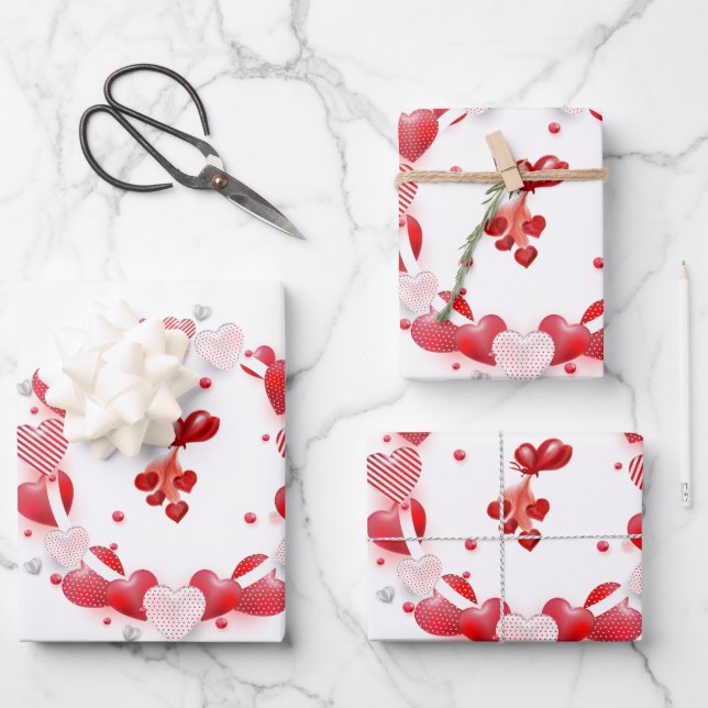 Papierblätter Geschenkpapier Set (Vorderseite)