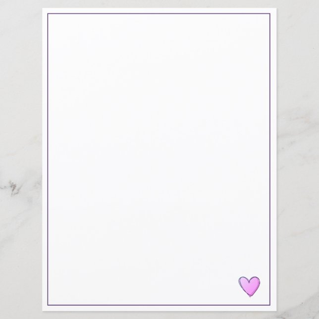 Papierblätter - rosa Miami - Herz (Vorderseite)