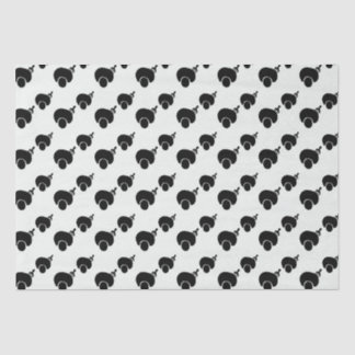 Papiere aus schwarz-weißem Gewebe Seidenpapier