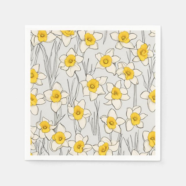 Papiere Napkins für die Herstellung von Daffodien Serviette (Vorderseite)