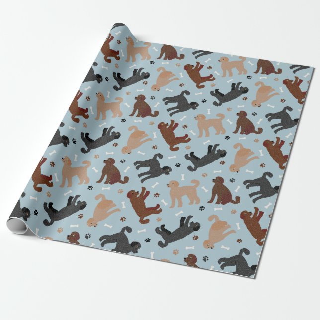 Papiere zum Verpacken von Labradoodalen Geschenkpapier (Ungerollt)