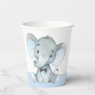 Papiereinwegbecher Baby-Party Elefant Junge Pappbecher