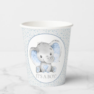 Papiereinwegbecher Baby-Party Elefant Junge Pappbecher