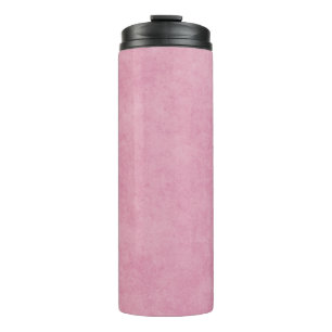 Papierfeder mit rosa Rose Thermosbecher