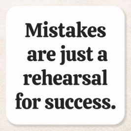 Papierfehler-Untersetzer Rechteckiger Pappuntersetzer