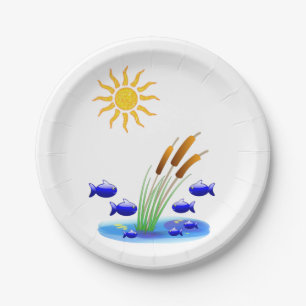 Papierfisch für Teller