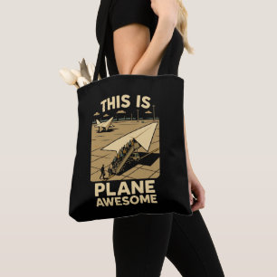 Papierflugzeug Einsteigen Humor Papierfluggesellsc Tasche