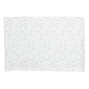 Papierflugzeug-Kissen-Kasten (Standard) Kissenbezug