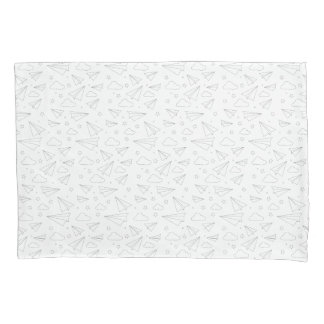 Papierflugzeug-Kissen-Kasten (Standard) Kissenbezug