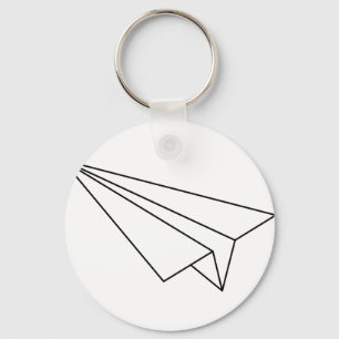 Papierflugzeug Schlüsselanhänger