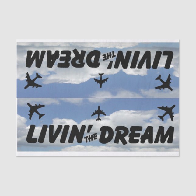 Papierflugzeug Seidenpapier (Vorderseite)