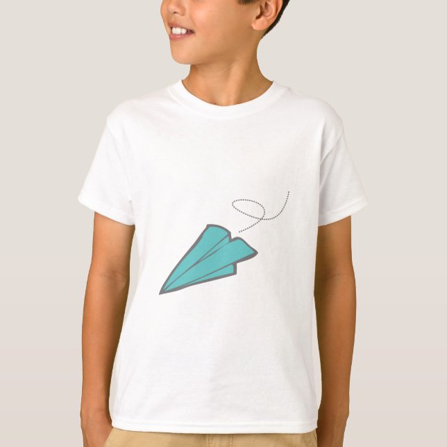 Papierflugzeug T-Shirt (Vorderseite)
